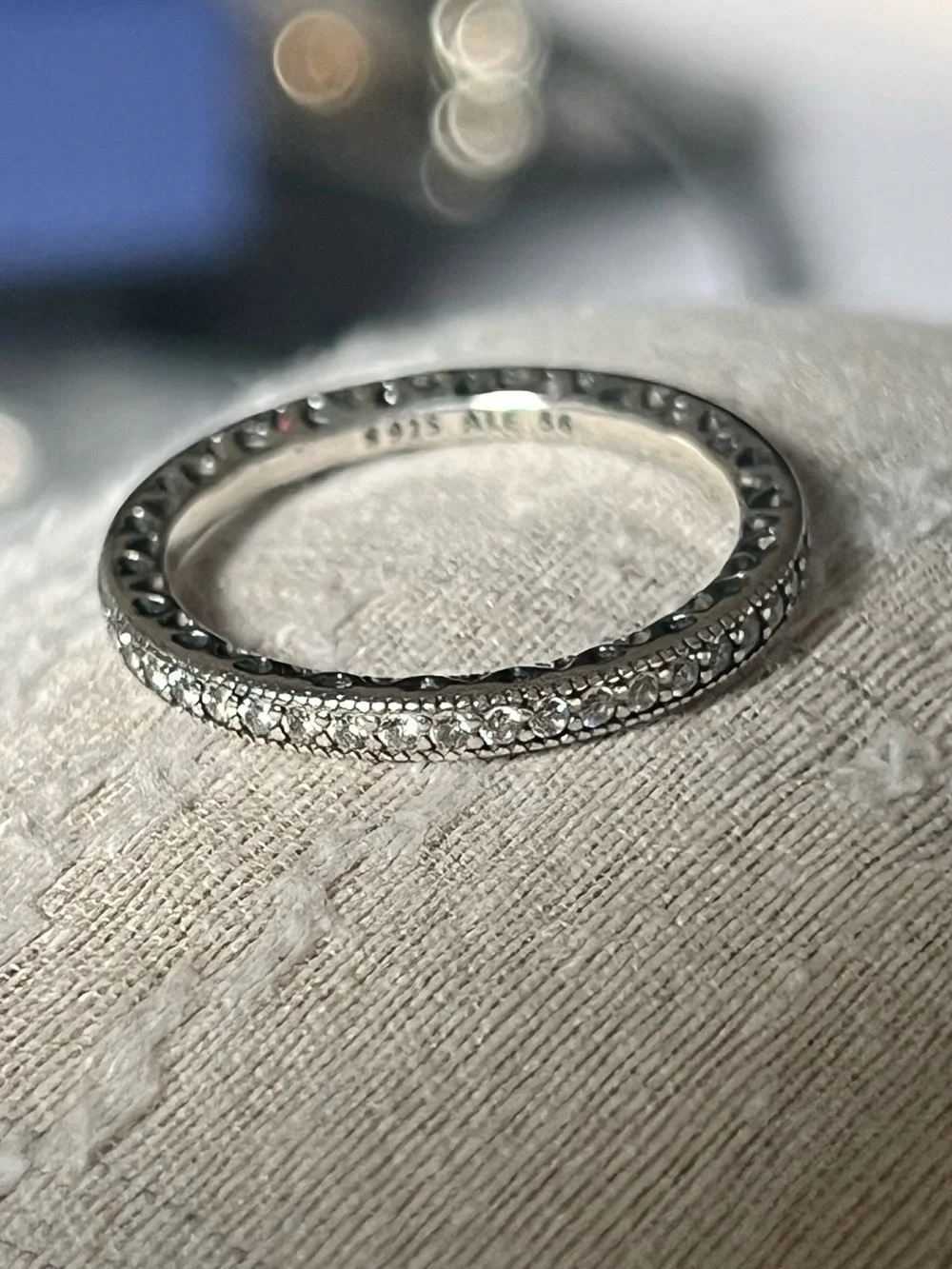 - Sparkle and hearts ring from pandora size 8 US 56 certified